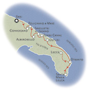 Puglia Italy Map